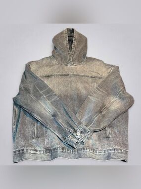 Balenciaga 22AW Pullover Hooded Denim